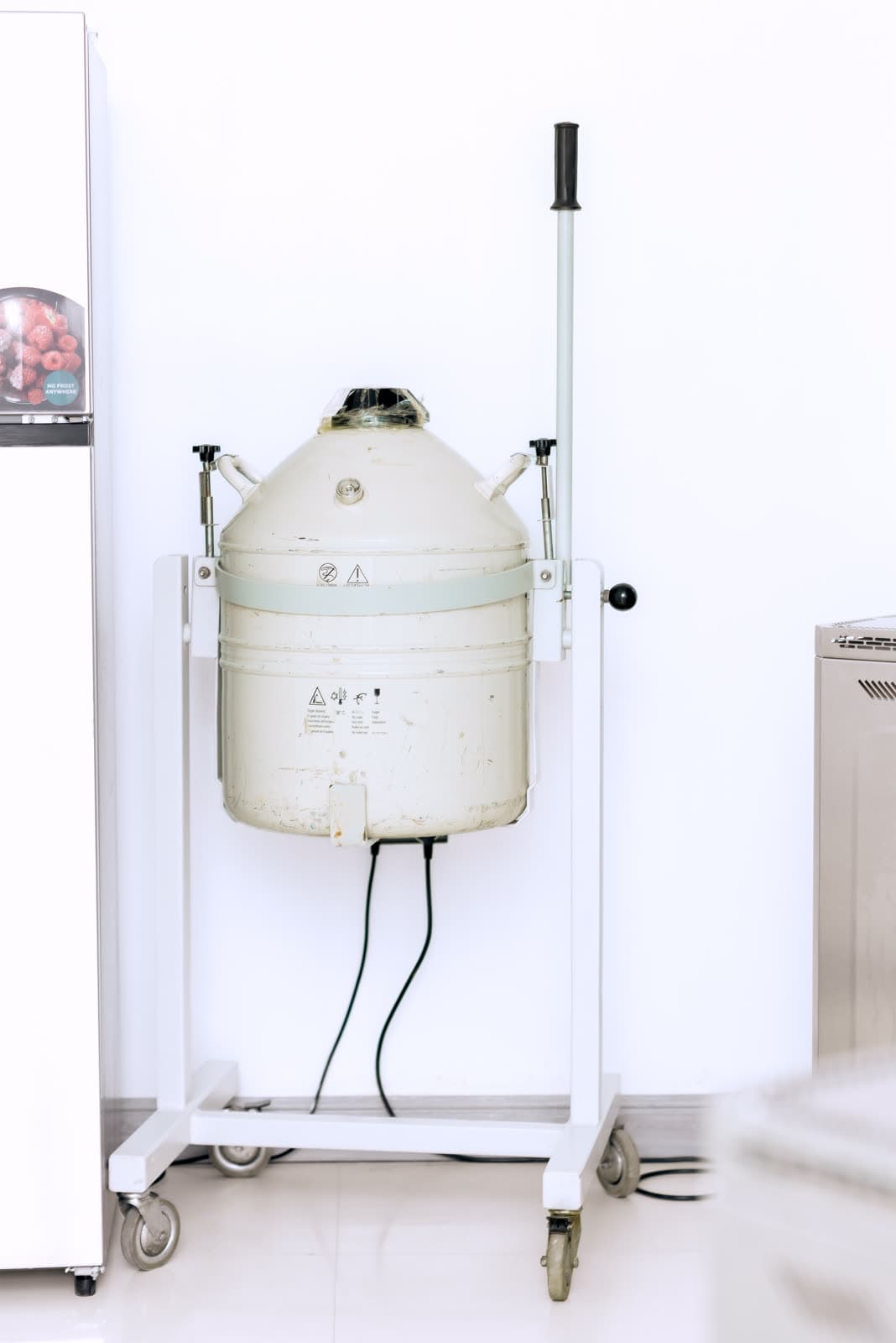 Cryogenic storage tank in the Hope IVF International laboratory