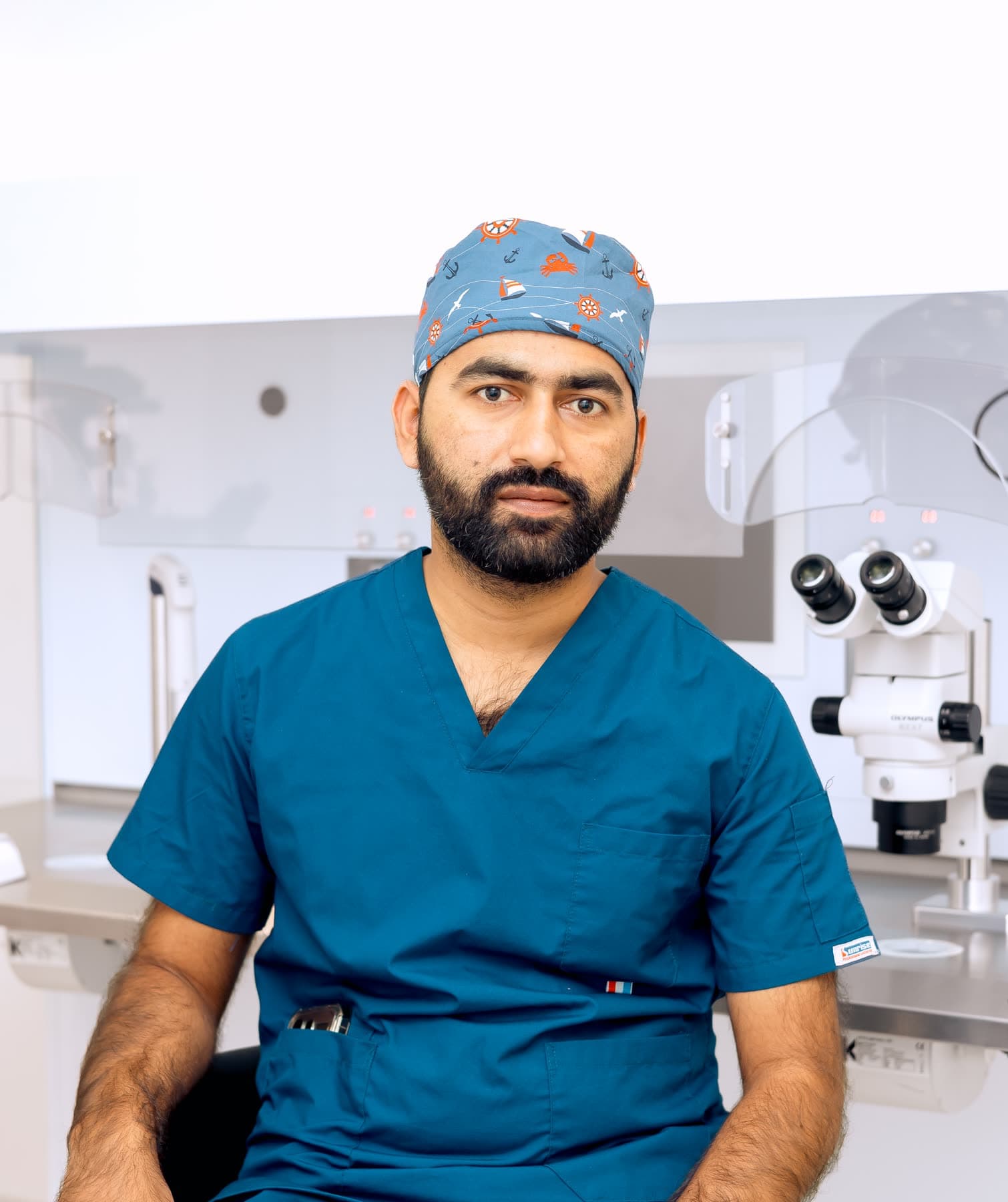 Embryologist at Hope IVF International seated in the clinic laboratory